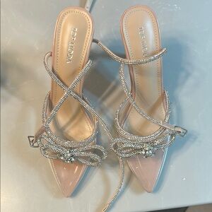 TOP Moda Pink Strappy Heels for Special Occasions